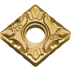 CNMG 432 XF CCX, 1/32″ Corner Radius, 3/16″ Thick, 1/2″ Inscribed Circle,  TiCl2O3/Tin, 80 Degree Diamond, Turning Indexable Insert