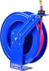 #SH-N-450 For 1/2" x 50' Hose Low Pressure Spring Rewind Hose Reel with Super Hub w/ Hose - Industrial Tool & Supply