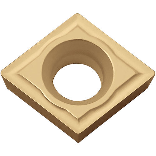 CPMH 321 PV90, 1/64″ Corner Radius, 1/8″ Thick, 3/8″ Inscribed Circle, TiN, 80 Degree Diamond, Turning Indexable Insert