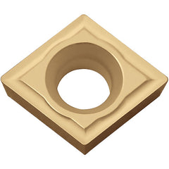 CPMH 321 CCX, 1/64″ Corner Radius, 1/8″ Thick, 3/8″ Inscribed Circle,  TiCl2O3/Tin, 80 Degree Diamond, Turning Indexable Insert