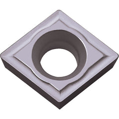 CPMH 321 PV7005, 1/64″ Corner Radius, 1/8″ Thick, 3/8″ Inscribed Circle, TiC/TiN (MEGACOAT), 80 Degree Diamond, Turning Indexable Insert