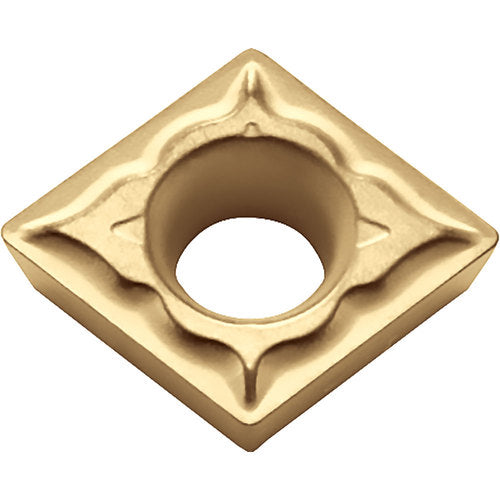 CPMT 322 XQ CCX, 1/32″ Corner Radius, 1/8″ Thick, 3/8″ Inscribed Circle,  TiCl2O3/Tin, 80 Degree Diamond, Turning Indexable Insert