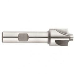 3/8" Radius - 1-1/4 x 7/8" Shank - Cobalt - Corner Rounding EM - 4 FL Uncoated - Industrial Tool & Supply