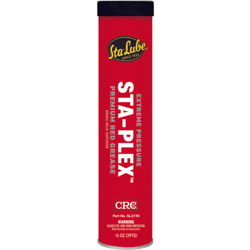 Extreme Pressure Sta-Plex Premium Red Grease - 14 oz - Industrial Tool & Supply