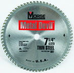 7-1/4"- HSS Metal Devil Circ Saw Blade - for Thin Steel - Industrial Tool & Supply
