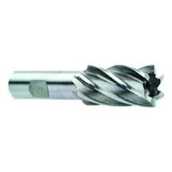 1/2 Dia. x 3-1/4 Overall Length 4-Flute Square End High Speed Steel SE End Mill-Round Shank-Center Cut-Uncoated - Industrial Tool & Supply