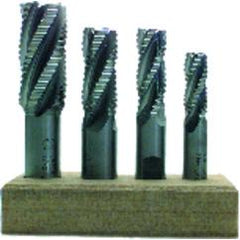 11/16 Dia. x 3-5/8 Overall Length 4-Flute Square End High Speed Steel SE End Mill-Round Shank--Uncoated - Industrial Tool & Supply