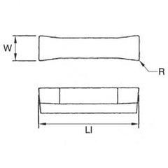 505110 1/8 WOC .010 GROOVING INSERT - Industrial Tool & Supply