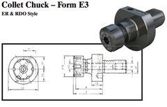 VDI Collet Chuck - Form E3 (ER & RDO Style) - Part #: CNC86 53.40462 - Industrial Tool & Supply