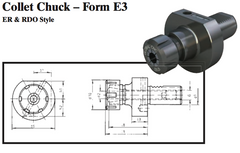 VDI Collet Chuck - Form E3 (ER & RDO Style) - Part #: CNC86 53.50462 - Industrial Tool & Supply