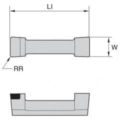 528301 1/8 WOC .010 CR INS DOGBONE - Industrial Tool & Supply