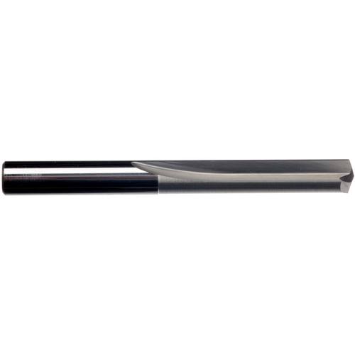 ‎3/8″ Dia. × 3/8″ Shank × 1-16/16″ Flute Length × 3-1/8″ OAL, 2xD Flute, External Coolant, Plain Solid Carbide Drill - Exact Industrial Supply