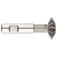 1" x 3/8 x 1/2 Shank - HSS - 90 Degree - Double Angle Shank Type Cutter - 12T - Uncoated - Industrial Tool & Supply
