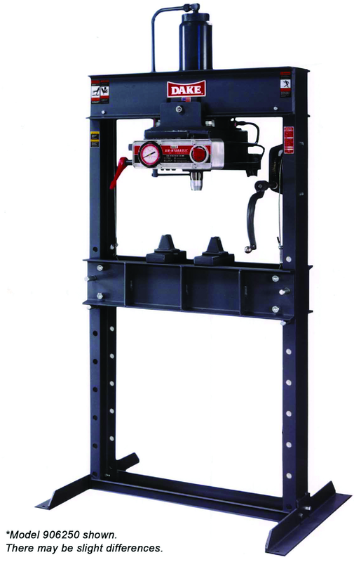 Air Operated Double Pump Hydraulic Press - 6-425 - 25 Ton Capacity - Industrial Tool & Supply