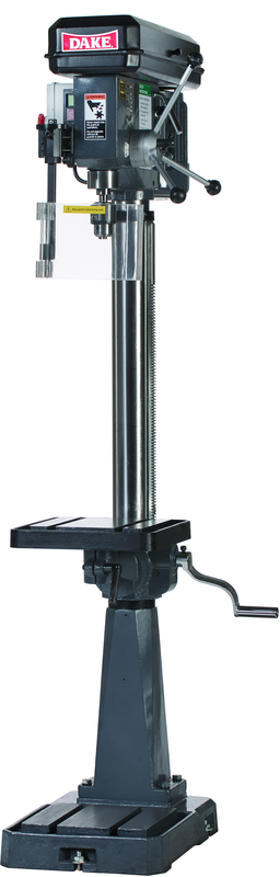14-1/8" Step Pulley Floor Model Drill Press - SB-16 - 5/8" Drill Capacity, 1/2HP, 110V 1PH Motor - Industrial Tool & Supply