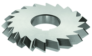 4 x 3/4 x 1-1/4 - HSS - 90 Degree - Double Angle Milling Cutter - 20T - TiN Coated - Industrial Tool & Supply