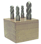 4 Pc. HSS Ball Nose Single-End End Mill Set - Industrial Tool & Supply