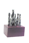 6 Pc. HSS Double-End End Mill Set - Industrial Tool & Supply