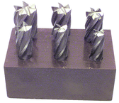 6 Pc. HSS Reduced Shank End Mill Set - Industrial Tool & Supply