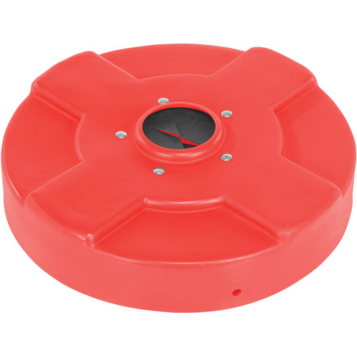 Drum Recyc Lid Flap 30 Gal(Closed) Red - Exact Industrial Supply