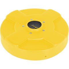 Drum Recyc Lid Flap 30 Gal(Closed) Yellow - Exact Industrial Supply