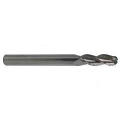 6mm TuffCut AL 3 Fl Ctr Cut Ball Al End Mill Necked - Industrial Tool & Supply