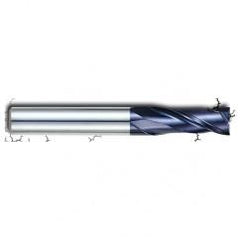 1/4" Dia. - 1" LOC - 2-3/4" OAL - 2 FL Carbide S/E HP End Mill-AlTiN - Industrial Tool & Supply