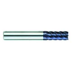 1/4" Dia. - 3/4" LOC - 2-1/2" OAL - .020 Radius 6 FL Carbide S/E HP End Mill-AlTiN - Industrial Tool & Supply