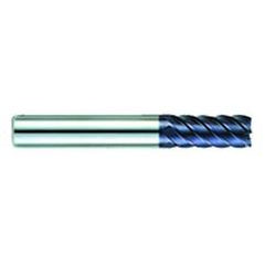 3/8" Dia. - 1-1/4" LOC - 3-1/4" OAL - 6 FL Carbide S/E HP End Mill-AlTiN - Industrial Tool & Supply