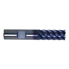 1/4" Dia. - 3/4" LOC - 2-1/2" OAL - 6 FL Carbide S/E HP End Mill-TiAlN-x - Industrial Tool & Supply