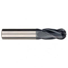 7/32" Dia. - 2-1/2" OAL - AlTiN CBD - Ball End SE EM - 4 FL - Industrial Tool & Supply