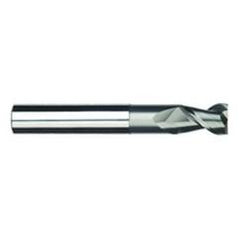 1/4" Dia. - 3/8" LOC - 3" OAL - 2 FL Carbide S/E HP End Mill-Uncoated - Industrial Tool & Supply