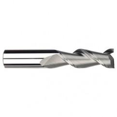 5/8" Dia. - 1-1/4" LOC - 3-1/2" OAL - 2 FL Carbide S/E HP End Mill-Uncoated - Industrial Tool & Supply