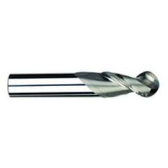 5/8" Dia. - 3-1/2" OAL - Uncoat CBD-Ball End HP End Mill-2 FL - Industrial Tool & Supply