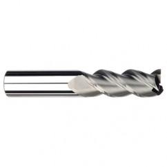 1/2" Dia. - 5/8" LOC - 3" OAL - 3 FL Carbide S/E HP End Mill-Uncoated - Industrial Tool & Supply