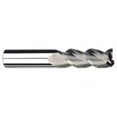 1/2" Dia. - 5/8" LOC - 3" OAL - 3 FL Carbide S/E HP End Mill-Uncoated - Industrial Tool & Supply