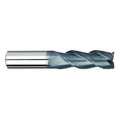 1/4" Dia. - 3/8" LOC - 2" OAL - .020 Radius 3 FL Carbide S/E HP End Mill-AlTiN - Industrial Tool & Supply