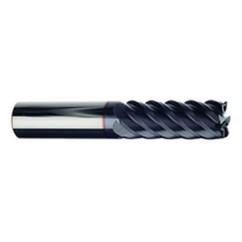 1" Dia. - 2" LOC - 4" OAL - 6 FL Carbide S/E HP End Mill-TiAlN-x - Industrial Tool & Supply