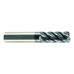 1/4" Dia. - 3/8" LOC - 2" OAL - 5 FL Carbide S/E HP End Mill-AlCrN-X - Industrial Tool & Supply