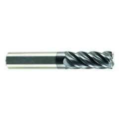 3/8" Dia. - 1-1/4" LOC - 3" OAL - .015 Radius 5 FL Carbide S/E HP End Mill-AlCrN-X - Industrial Tool & Supply