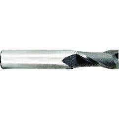 11/32 Dia. x 2-1/2 Overall Length 2-Flute Square End Solid Carbide SE End Mill-Round Shank-Center Cut-TiN - Industrial Tool & Supply