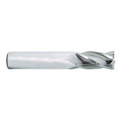1/2 Dia. x 3 Overall Length 4-Flute Square End Solid Carbide SE End Mill-Round Shank-Center Cut-Uncoated - Industrial Tool & Supply