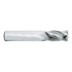 1/2 Dia. x 3 Overall Length 4-Flute Square End Solid Carbide SE End Mill-Round Shank-Center Cut-Uncoated - Industrial Tool & Supply