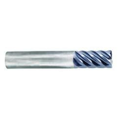 3/8" Dia. - 1" LOC - 2-1/2" OAL - .020 Radius 6 FL Carbide S/E HP End Mill-nACo - Industrial Tool & Supply