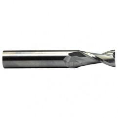2mm Dia. x 45mm Overall Length 2-Flute Square End Solid Carbide SE End Mill-Round Shank-Center Cut-WXL - Industrial Tool & Supply