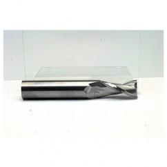 14mm Dia. x 89mm Overall Length 2-Flute Square End Solid Carbide SE End Mill-Round Shank-Center Cut-TiN - Industrial Tool & Supply