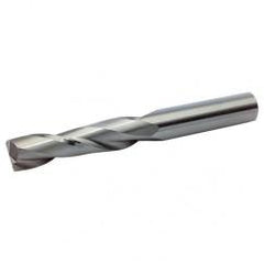 0.3mm Dia. x 45mm Overall Length 2-Flute Square End Solid Carbide SE End Mill-Round Shank-Center Cutting-WXL - Industrial Tool & Supply