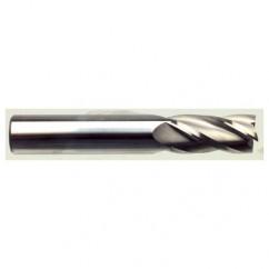 25mm Dia. x 100mm Overall Length 4-Flute Square End Solid Carbide SE End Mill-Round Shank-Center Cut-AlTiN - Industrial Tool & Supply