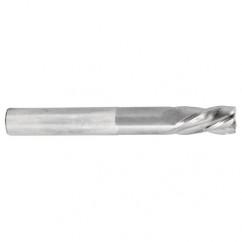 1/4 Dia. x 4 Overall Length 4-Flute Square End Solid Carbide SE End Mill-Round Shank-Center Cut-TiN - Industrial Tool & Supply