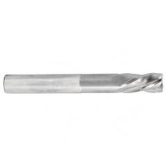 1/4 Dia. x 4 Overall Length 4-Flute Square End Solid Carbide SE End Mill-Round Shank-Center Cut-TiN - Industrial Tool & Supply